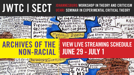 Archives of the Non-Racial: Livestream schedule Archives of the Non-Racial: Livestream schedule