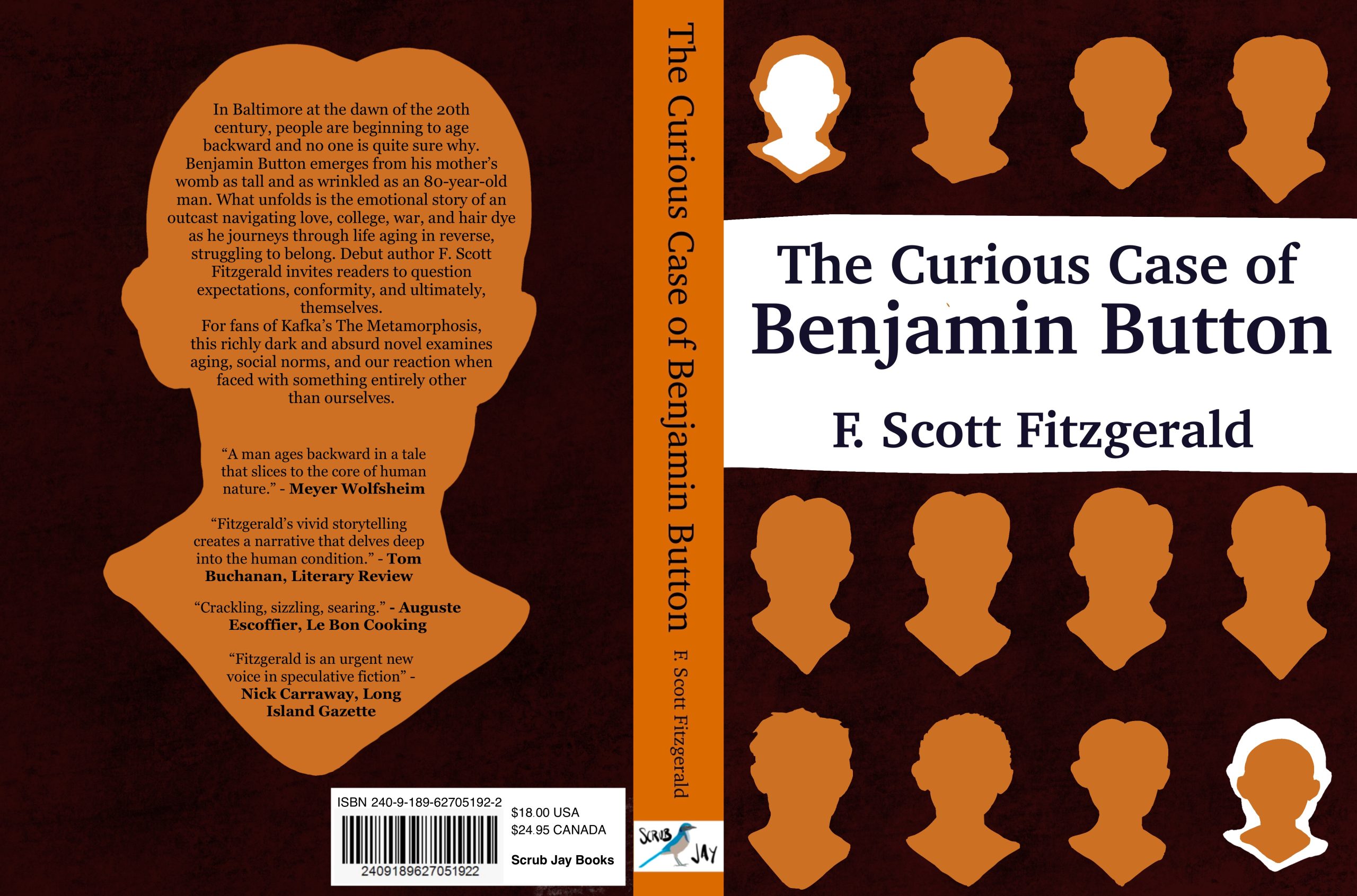 Cover art for the feminist adaptation of 'The Curious Case of Benjamin Button' by Jones